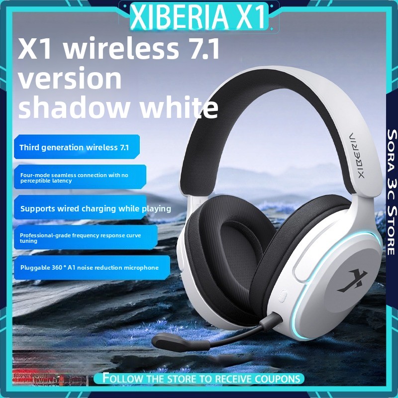 Pc Gaming Earbuds - XIBERIA X1 Wireless Over-Ear Headphones 7.1
