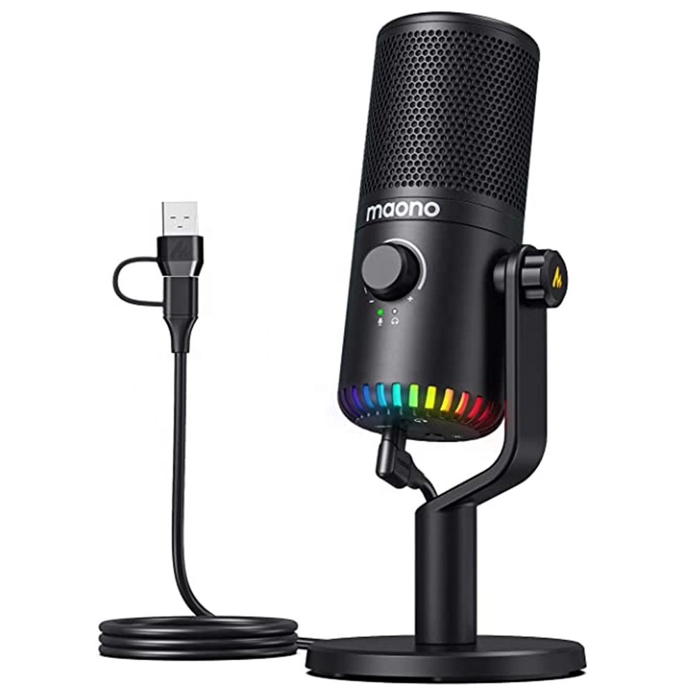Pc Gaming Youtube - MAONO PC Programmable RGB Gaming Microphone