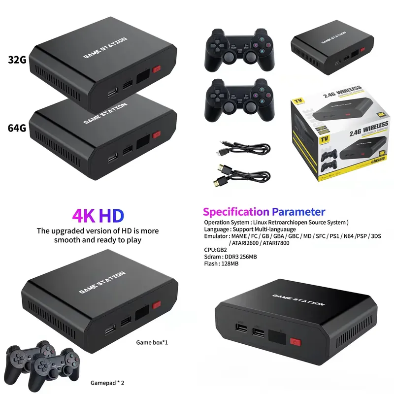 Gaming Controller - M8plus HD Video Game Console Box