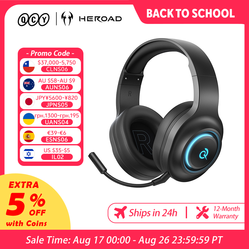 Pc Gaming Earbuds - QCY Heroad V200 Gaming Headset with