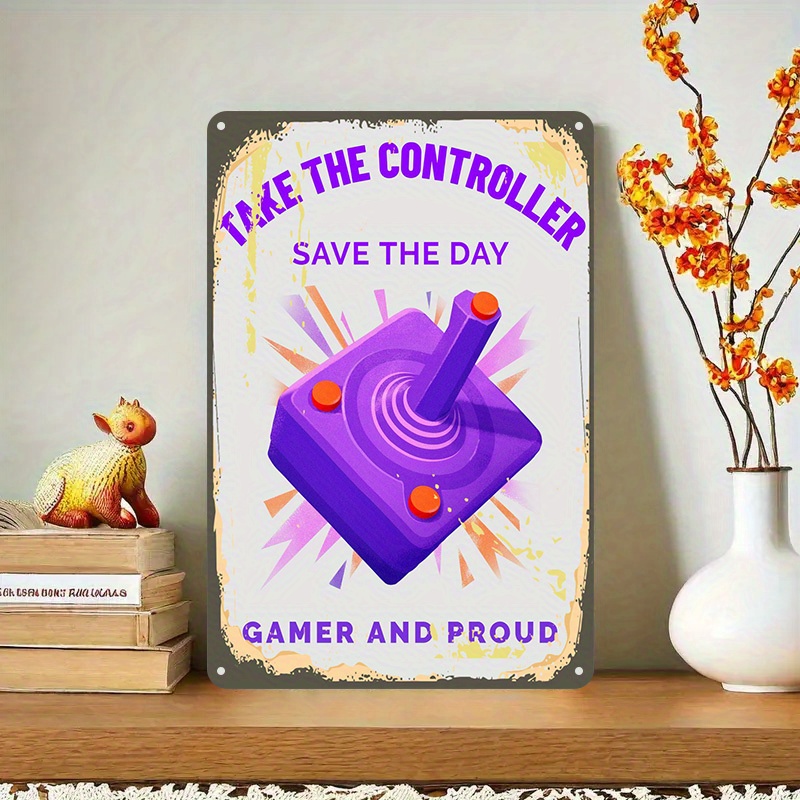 Gaming Controller - Funny Gaming Controller Tin Sign -