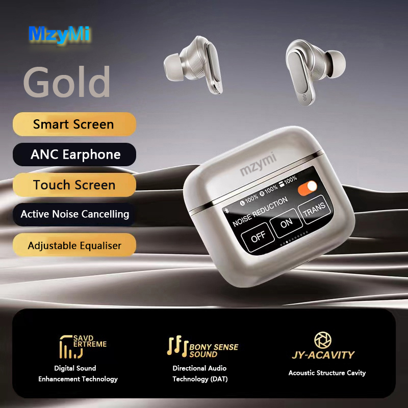 Pc Gaming Earbuds - MZYMI Design ANC+ENC TWS V8 In-Ear