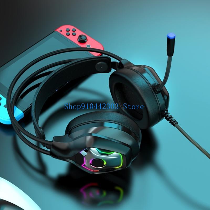 Pc Gaming Earbuds - 652F Headset for PC RGB LED
