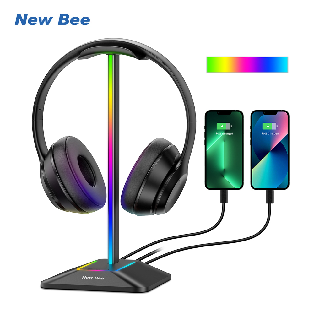 New Bee Z8 RGB Headphones Stan - Headset Stand ulasan dan harga