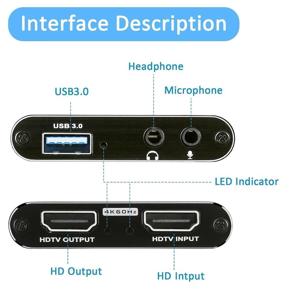 4K HDMI-Compatible to USB 3.0  - Sound Card Usb ulasan dan harga