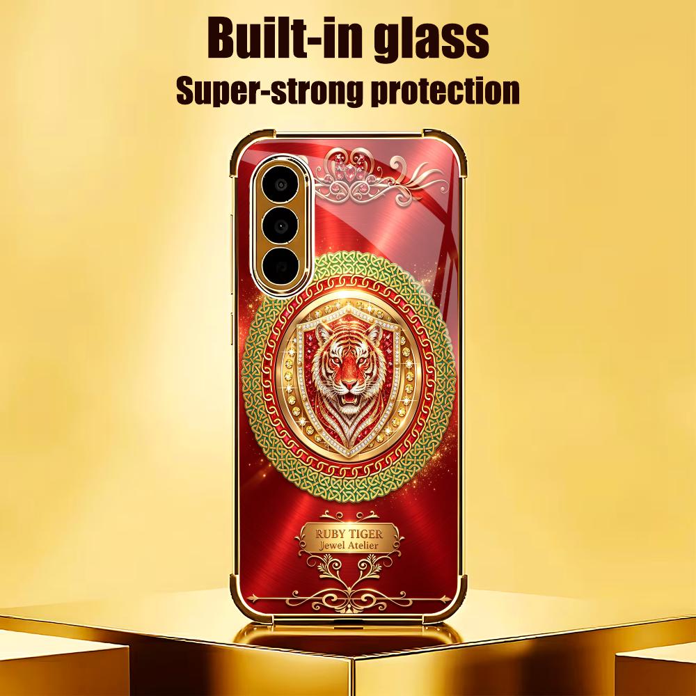 Tiger Head Classic Red Pattern - Pc Case Tempered Glass ulasan dan harga