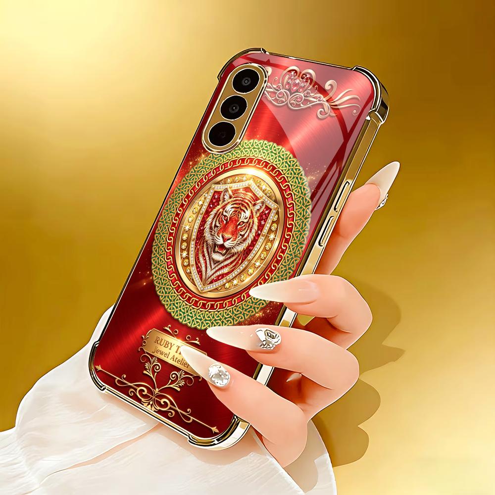 Tiger Head Classic Red Pattern - Pc Case Tempered Glass ulasan dan harga
