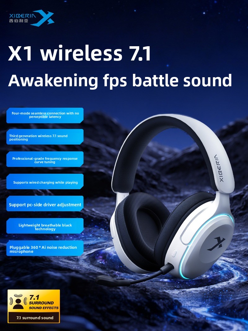 XIBERIA X1 Wireless Over-Ear H - Pc Gaming Earbuds ulasan dan harga