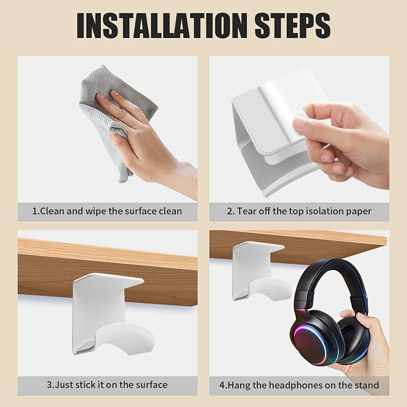 Universal Headphone Stand Adhe - Headset Stand ulasan dan harga