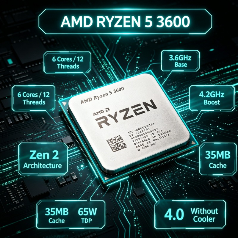 AMD Ryzen R5 3600 Gaming PC CP - Pc Gaming Cpu ulasan dan harga
