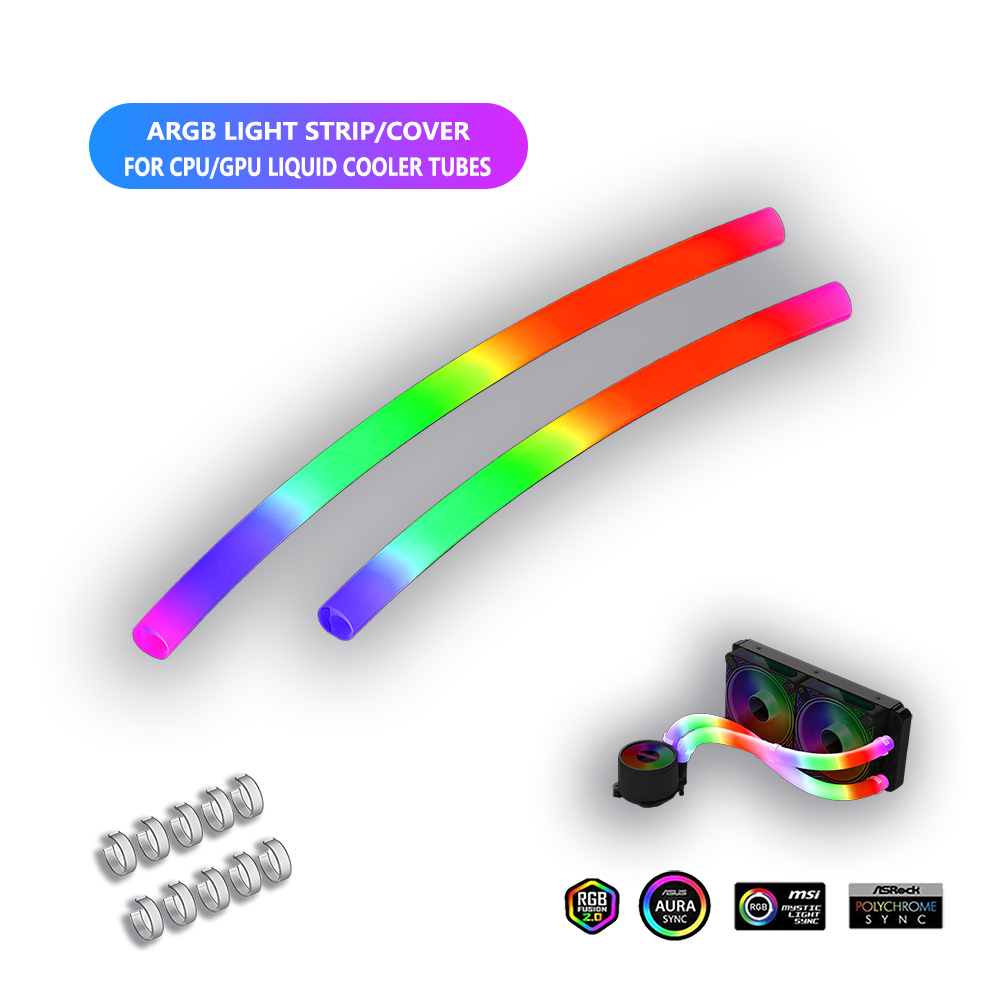 Flexible 5V ARGB LED Neon Tube - Pc Gaming Youtube ulasan dan harga