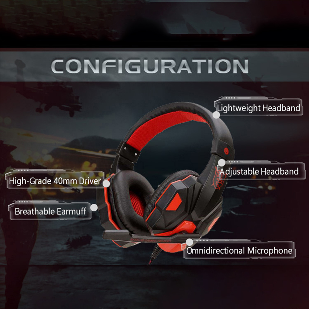 Wired Gaming Headphones for PS - Pc Gaming Earbuds ulasan dan harga