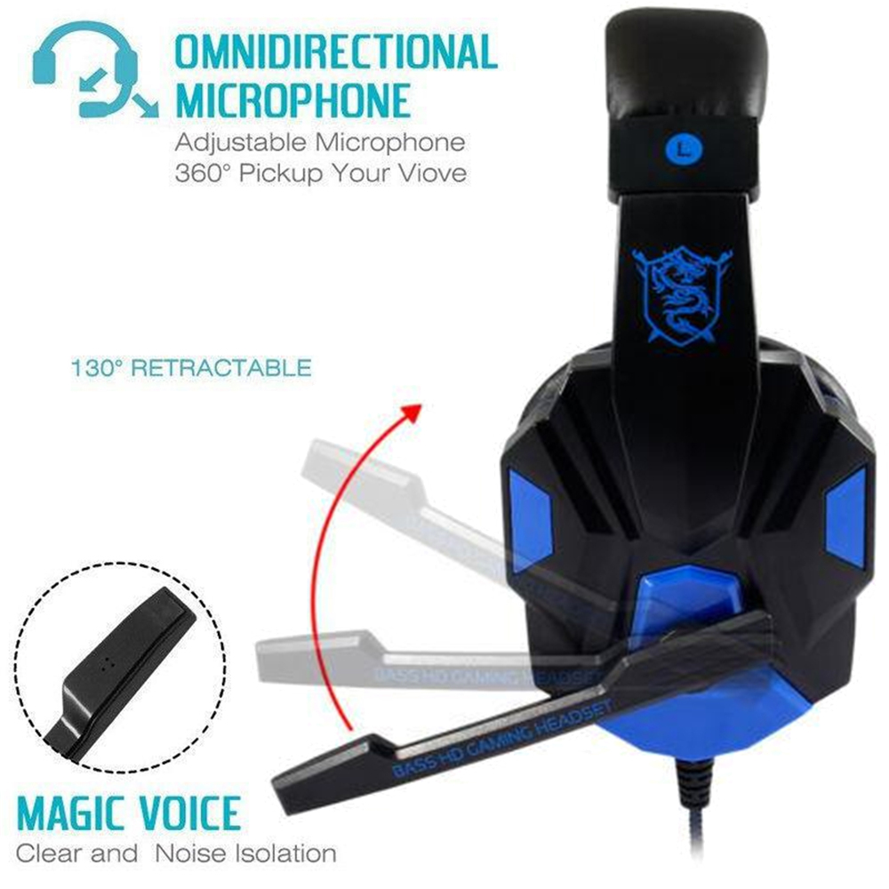 Wired Gaming Headphones for PS - Pc Gaming Earbuds ulasan dan harga