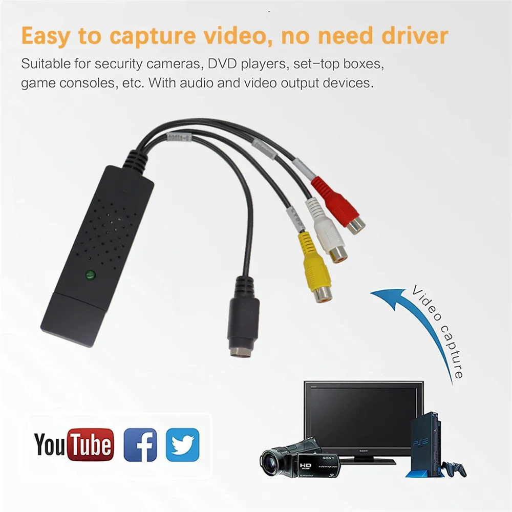 USB2.0 Audio Video Capture Car - Sound Card Usb ulasan dan harga