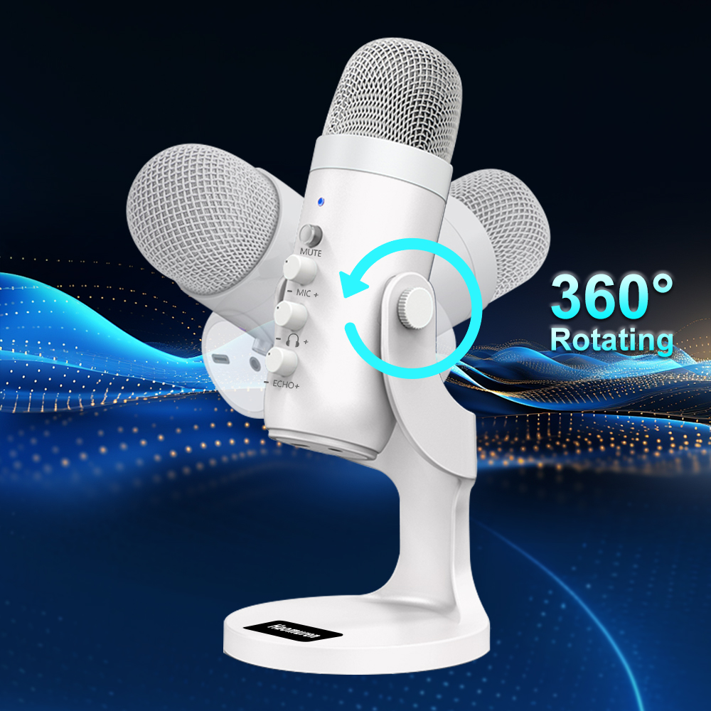 Professional White USB Condens - Pc Gaming Youtube ulasan dan harga
