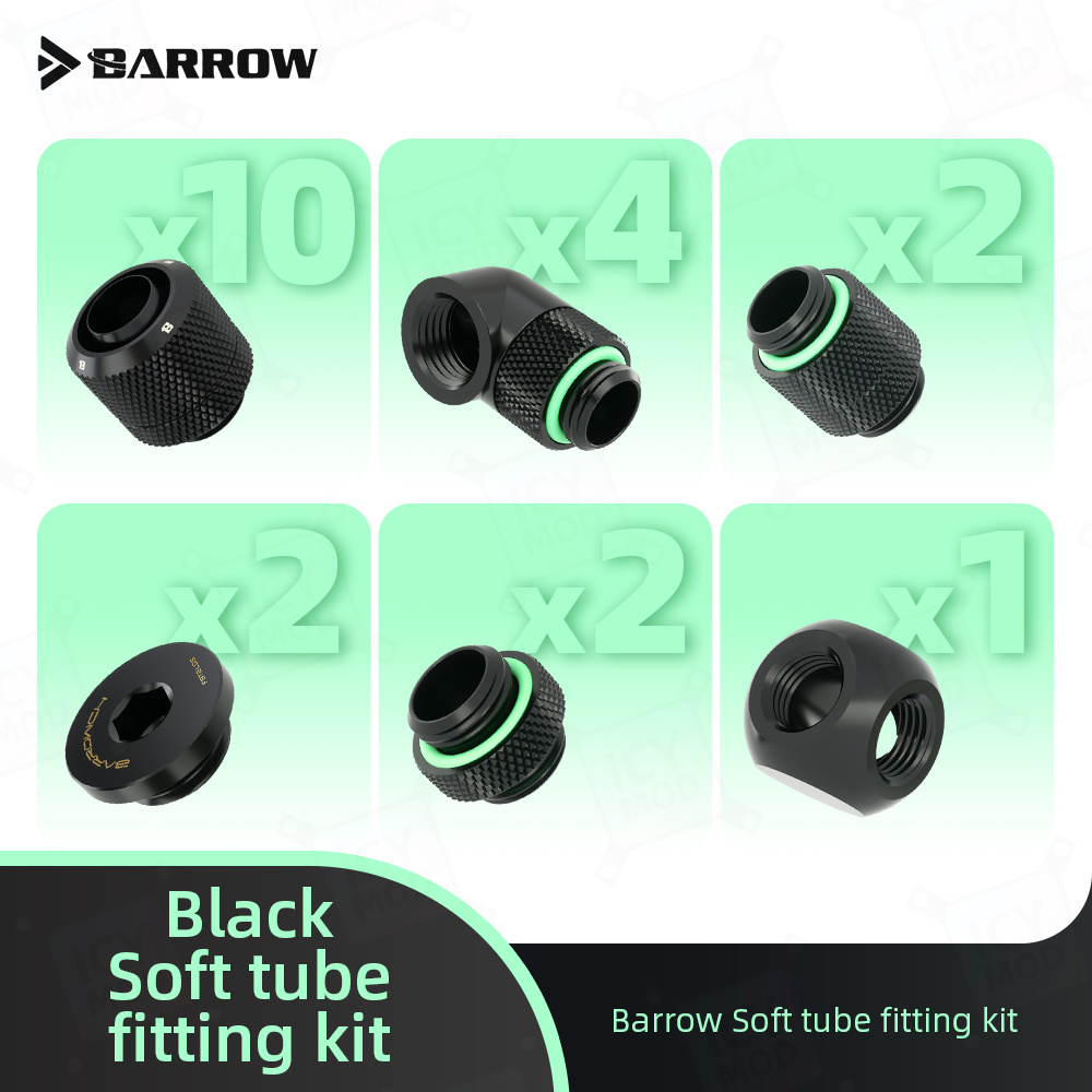 Barrow Soft Tube Connector Kit - Pc Gaming Youtube ulasan dan harga