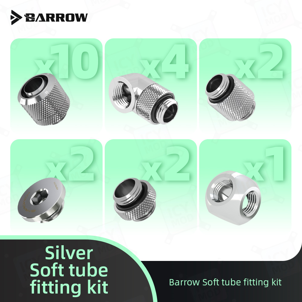 Barrow Soft Tube Connector Kit - Pc Gaming Youtube ulasan dan harga