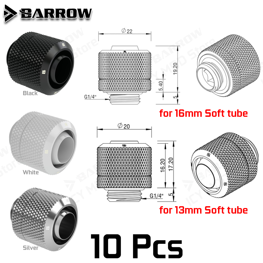 Barrow Soft Tube Connector Kit - Pc Gaming Youtube ulasan dan harga