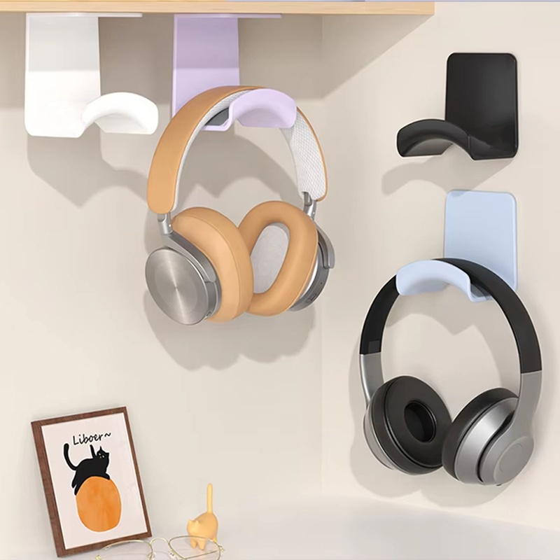 2Pcs Universal Plastic Wall Mo - Headset Stand ulasan dan harga