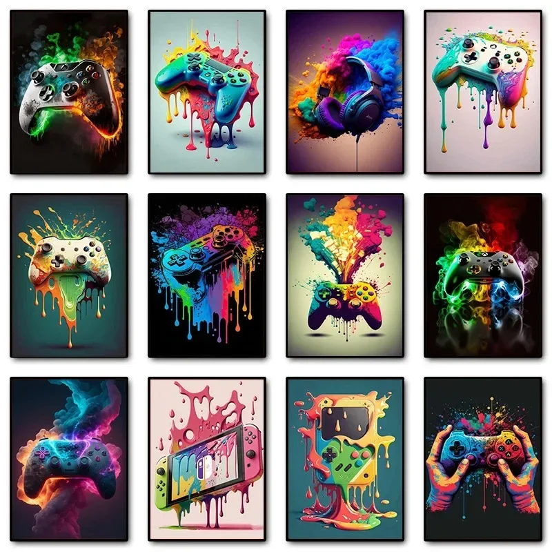 Colorful Pop Art Gamer Control - Gaming Controller ulasan dan harga