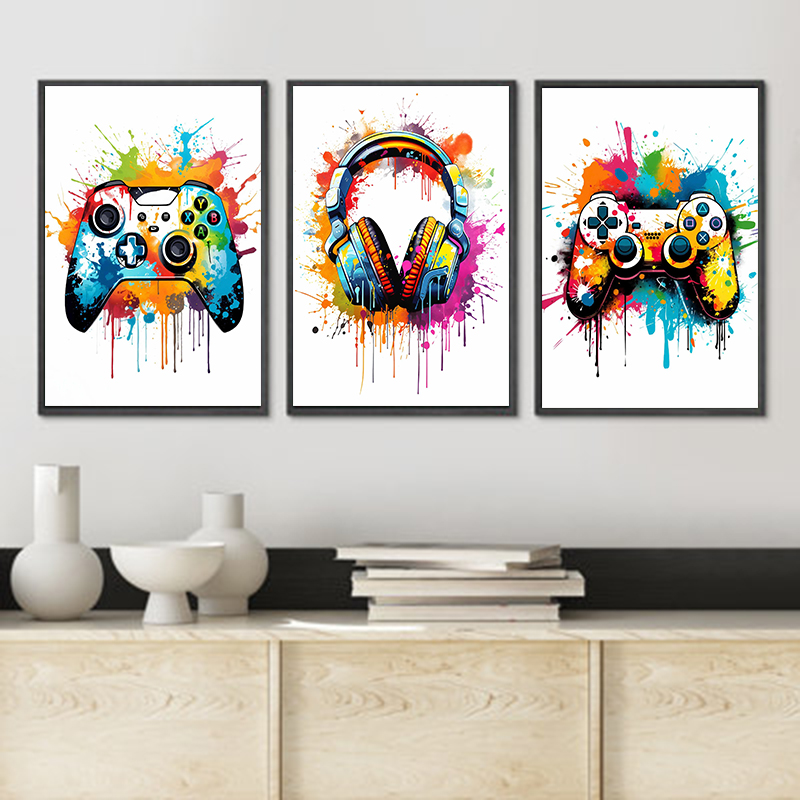 Colorful Graffiti Game Control - Gaming Controller ulasan dan harga