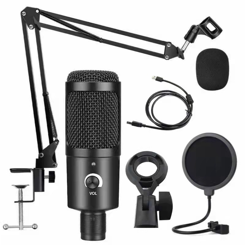 USB Condenser Microphone Recor - Pc Gaming Youtube ulasan dan harga