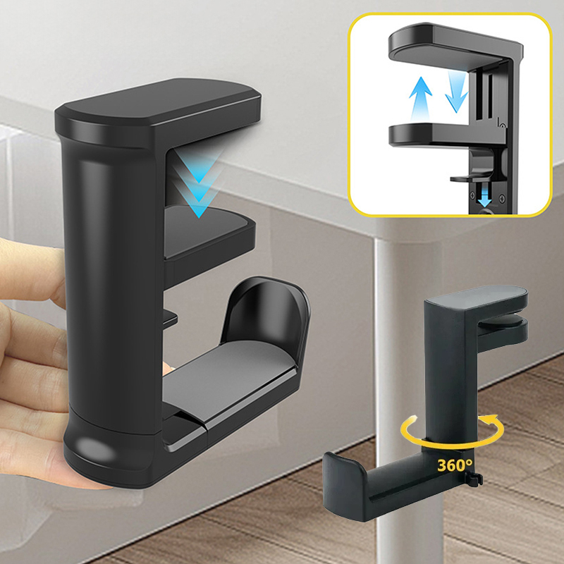No Punch Table Clip Hook Earph - Headset Stand ulasan dan harga
