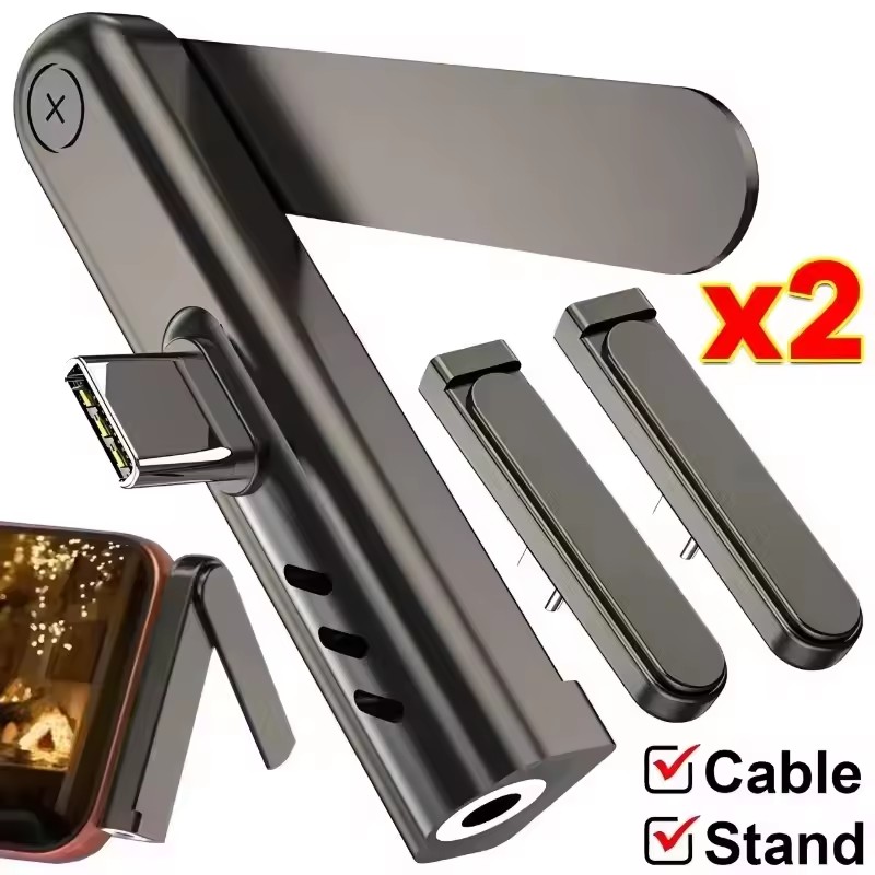 2/1PCS Portable USB C To 3.5mm - Headset Stand ulasan dan harga