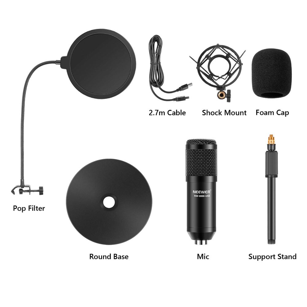 Neewer USB Microphone Kit-Plug - Pc Gaming Youtube ulasan dan harga