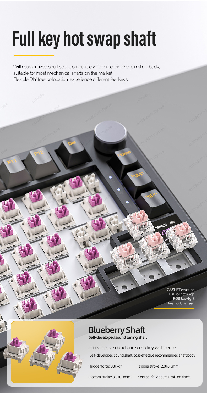 2024 New AL66 Mechanical Keybo - Pc Gaming Sultan ulasan dan harga