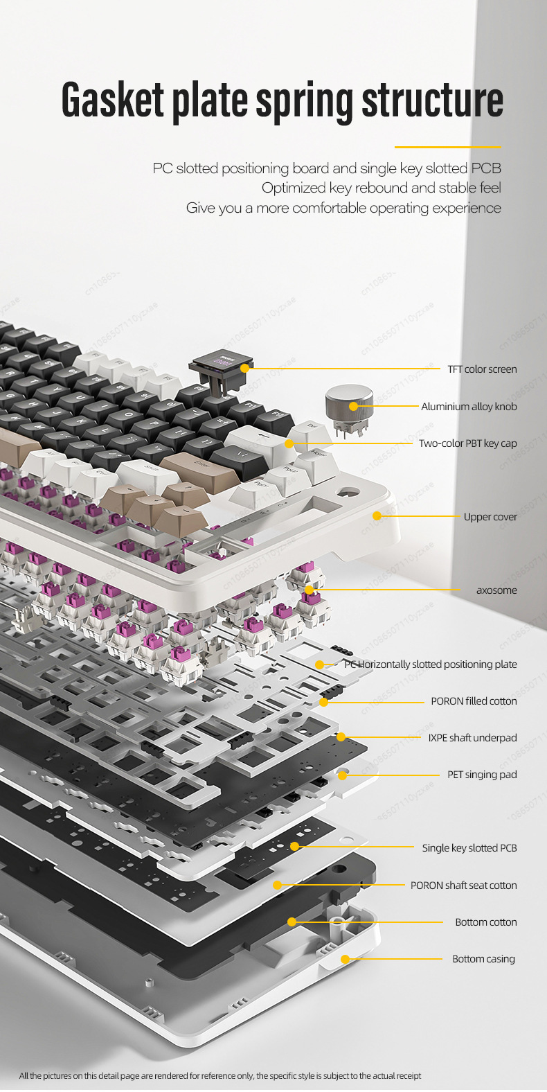 2024 New AL66 Mechanical Keybo - Pc Gaming Sultan ulasan dan harga