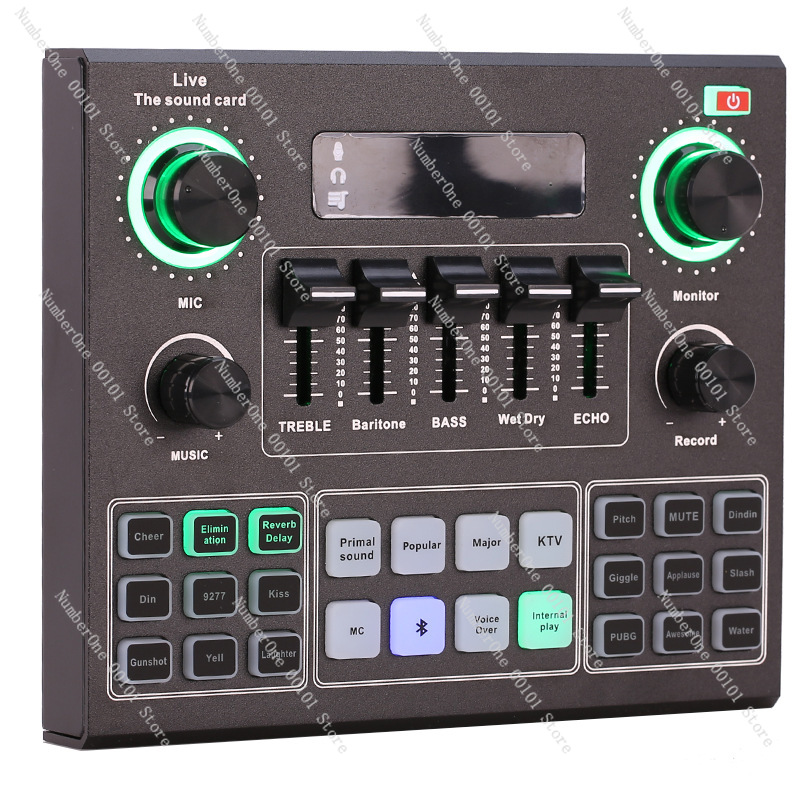 V9 Sound Card Microphone Set U - Sound Card Usb ulasan dan harga