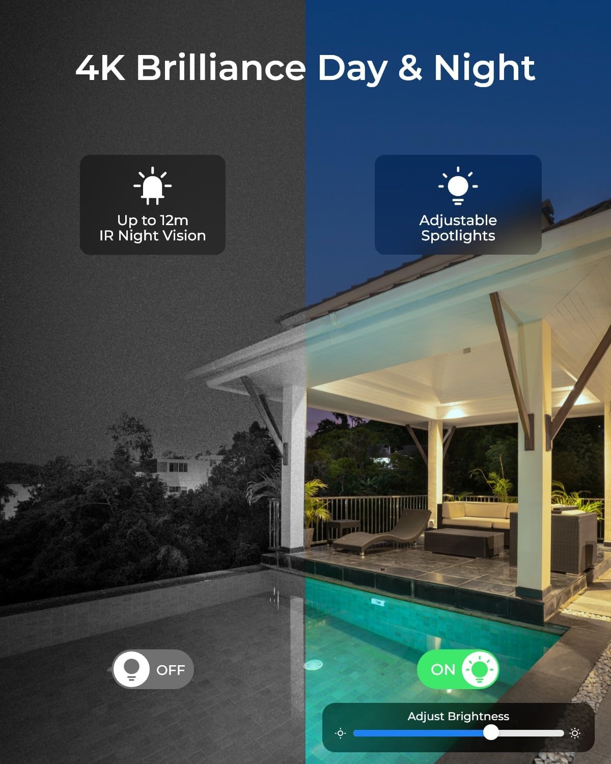 PoE 4K Outdoor Home Security C - Webcam 4K ulasan dan harga