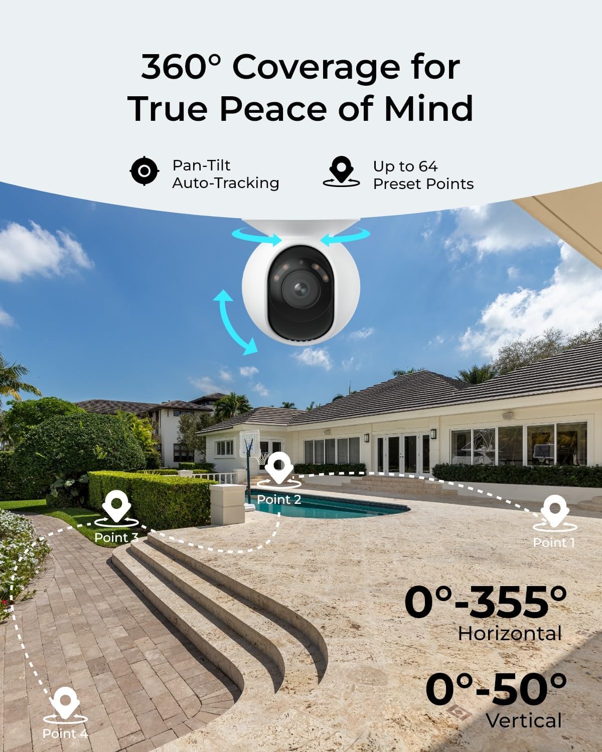 PoE 4K Outdoor Home Security C - Webcam 4K ulasan dan harga