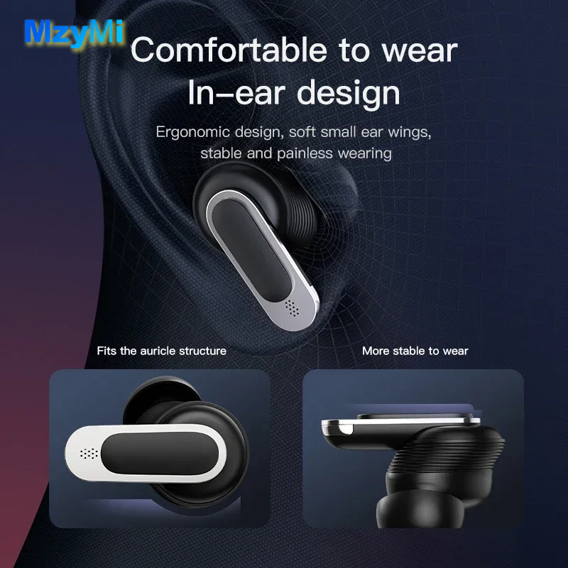 MZYMI Design ANC+ENC TWS V8 In - Pc Gaming Earbuds ulasan dan harga