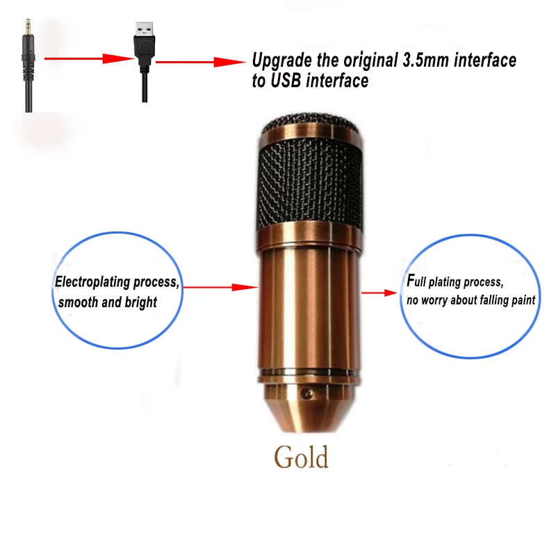 USB Condenser Microphone bm-80 - Pc Gaming Youtube ulasan dan harga