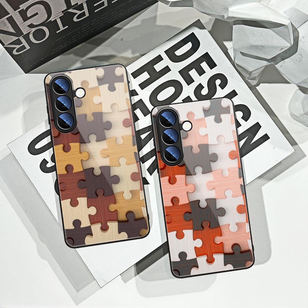 Couple puzzle patterns Phone C - Pc Case Tempered Glass ulasan dan harga