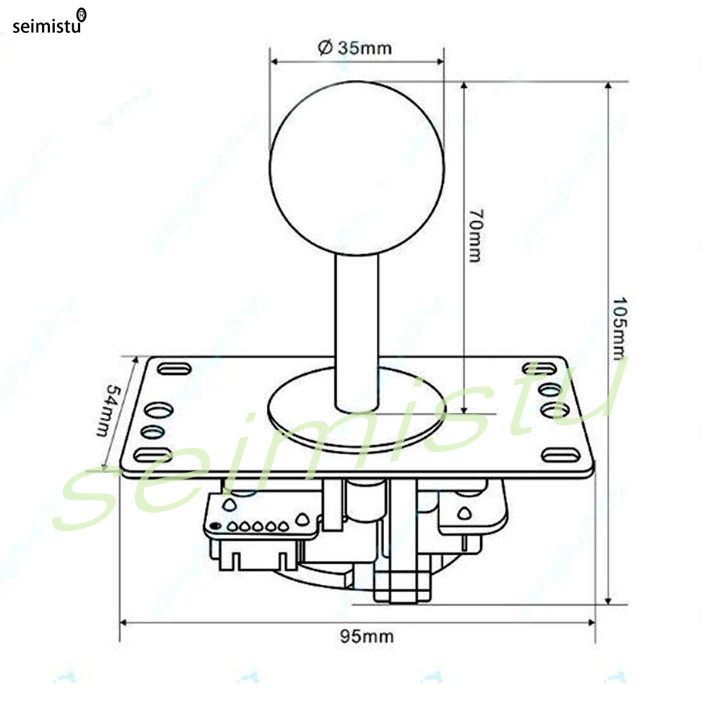 Joystick Copy Sanwa arcade Joy - Joystick Pc Gaming ulasan dan harga