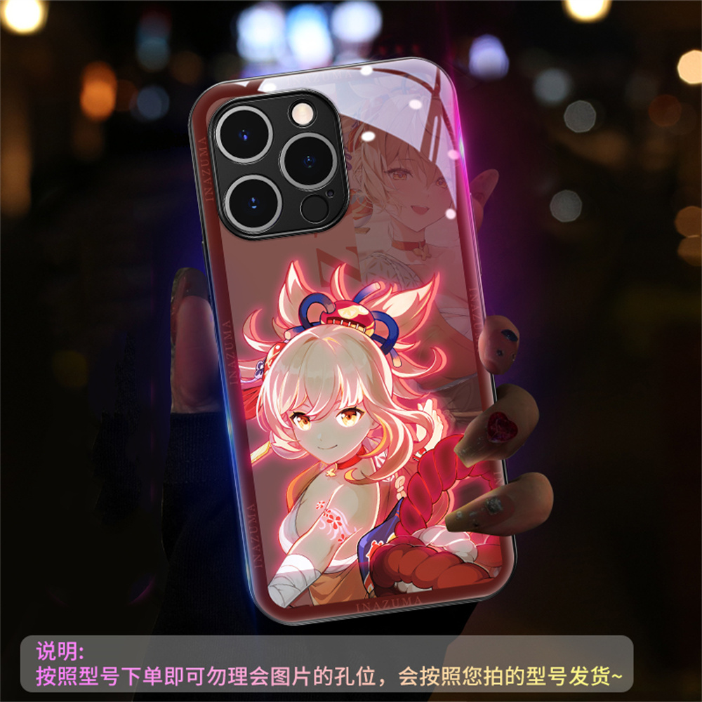 Cool Genshin Cartoon Pattern S - Pc Case Tempered Glass ulasan dan harga