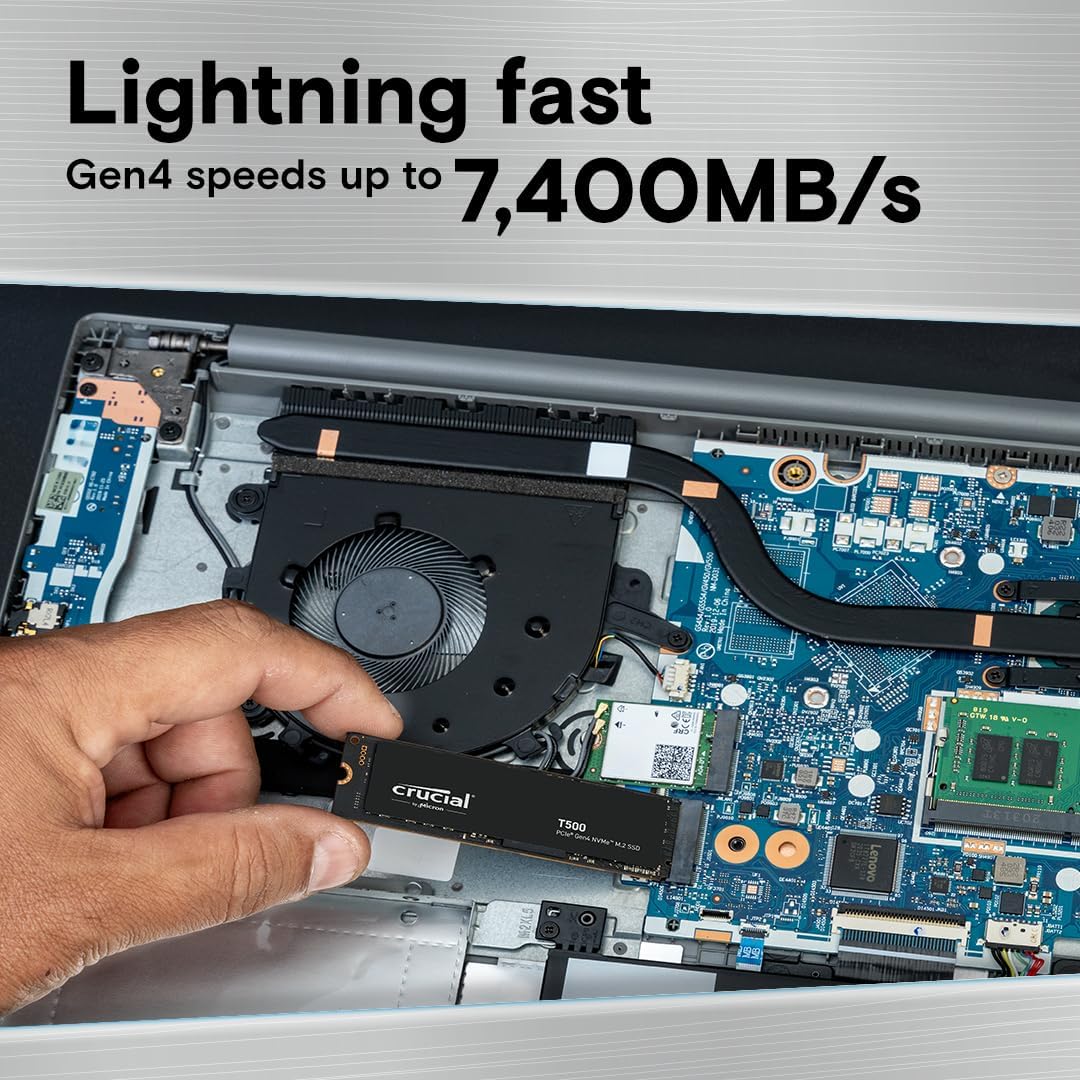 Crucial T500 1TB Gen4 NVMe M.2 - Pc Gaming Website ulasan dan harga