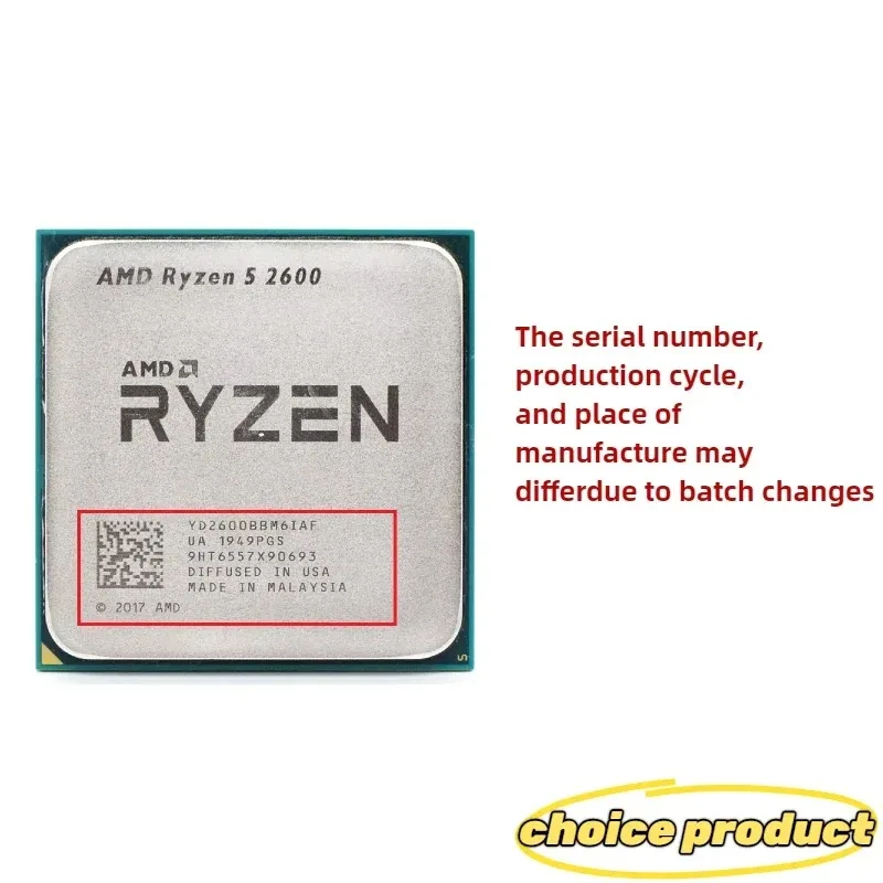 AMD Ryzen5 2600 AM4 Interface  - Pc Gaming Cpu ulasan dan harga