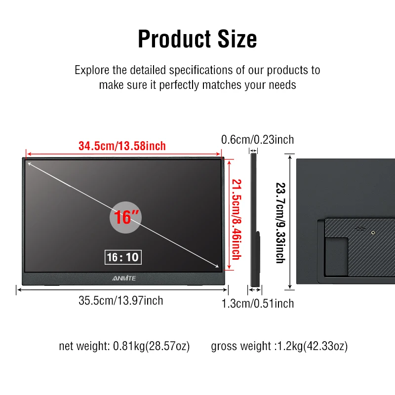 16' 2.5K 144Hz Portable Touch  - Pc Gaming Vs Ps5 ulasan dan harga