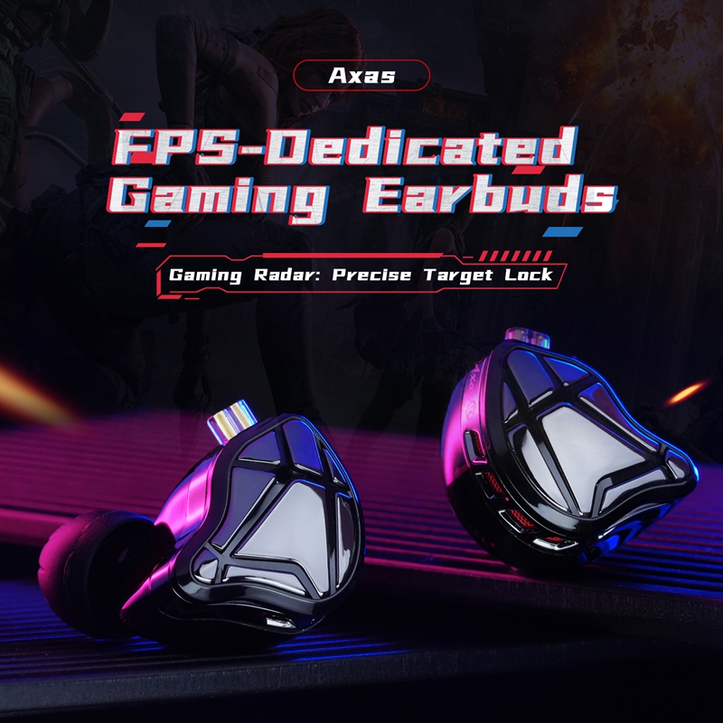  KZ Axas FPS Gaming IEM Headp - Pc Gaming Earbuds ulasan dan harga